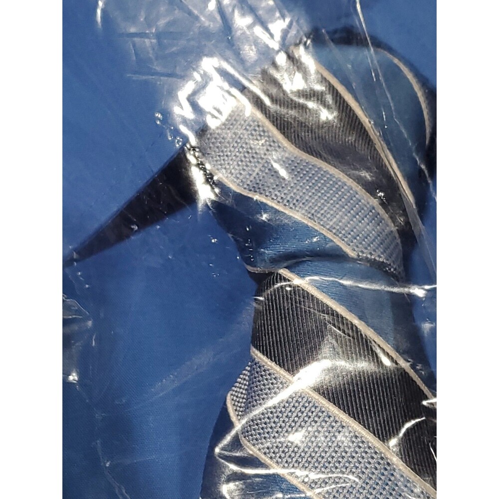 New 18.5 Stafford Easy Care Dress Shirt W/ Crafted Tie Palace Blue 36-37 Big - Picture 5 of 9